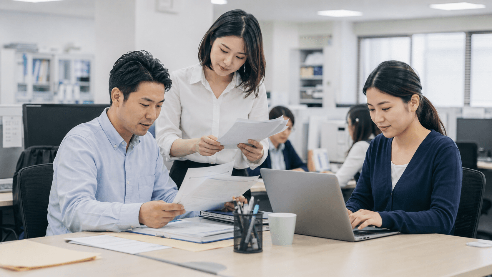 採用面接・打ち合わせのイメージ