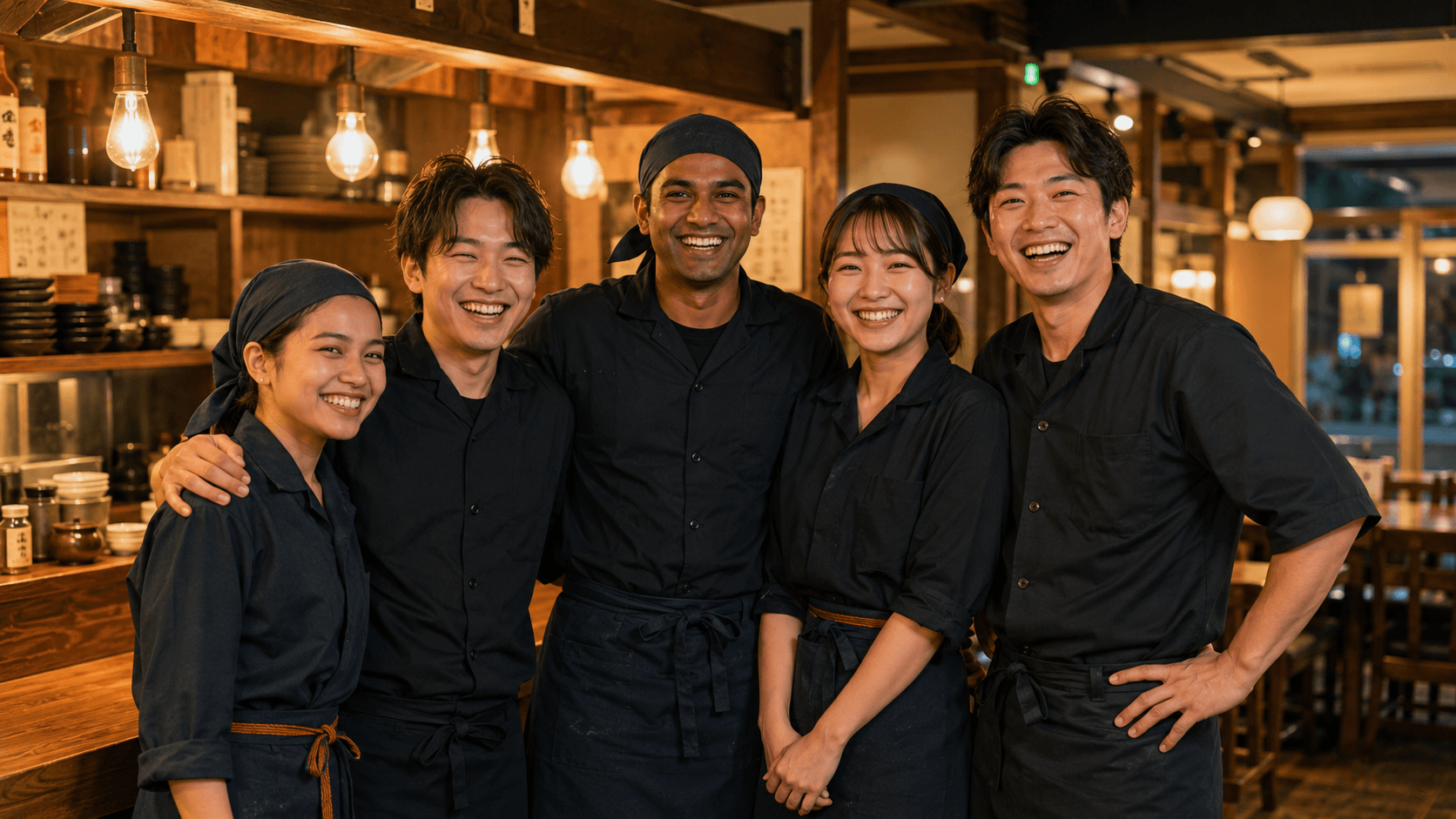 外食店舗の作業風景