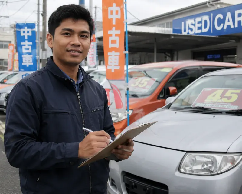 自動車修理、中古車販売店での販売のお仕事です