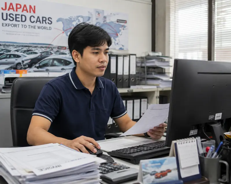 中古車輸出サポートのお仕事です