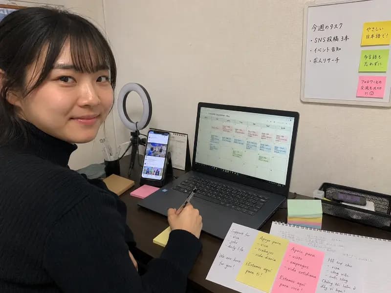 登録支援機関でのマーケティング・SNS運用担当