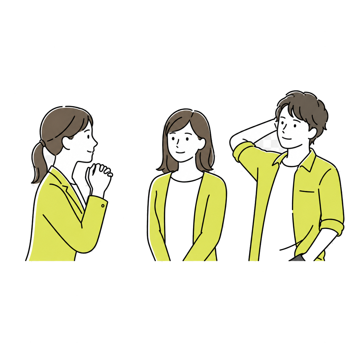 長く働ける人材を求める様子のイラスト